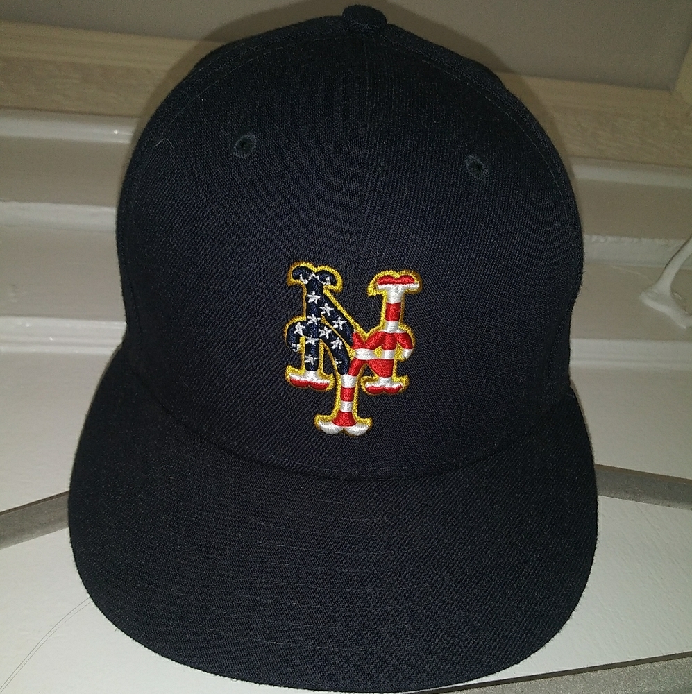 Mets 4th of july on field fitted hat